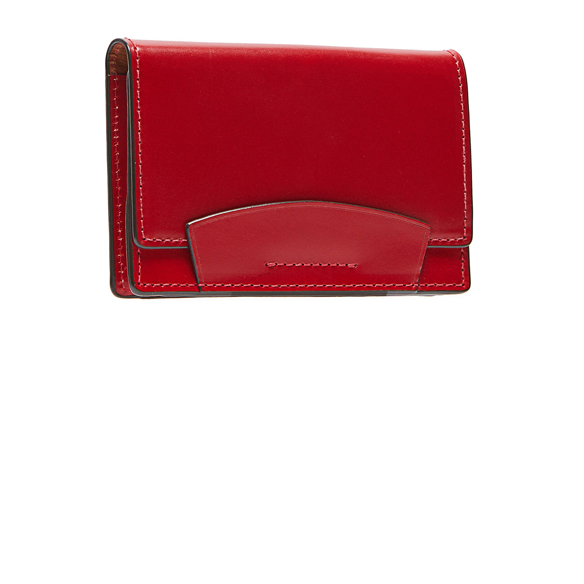 Red Bridle Leather Card case