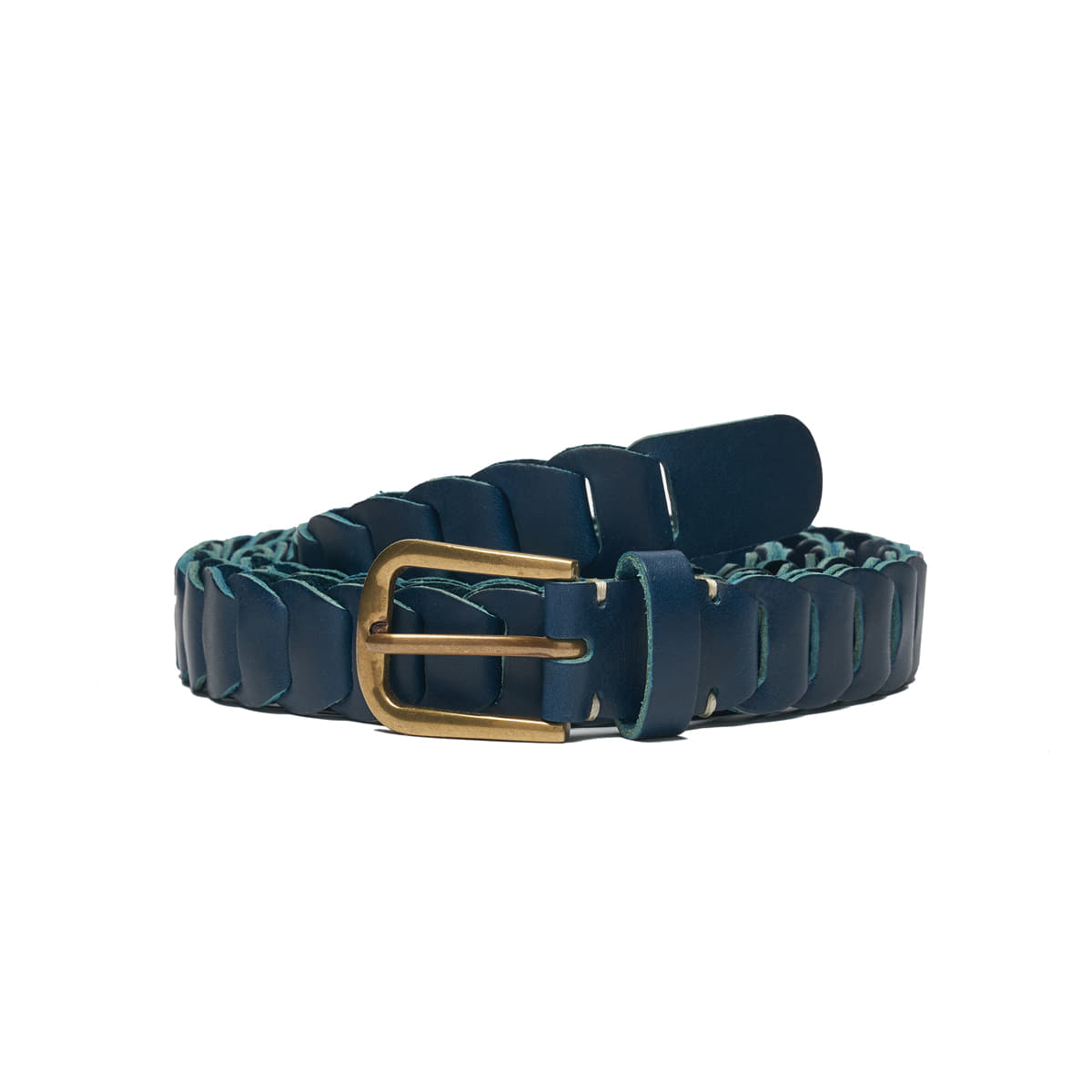 AP008 Navy Leather Belt