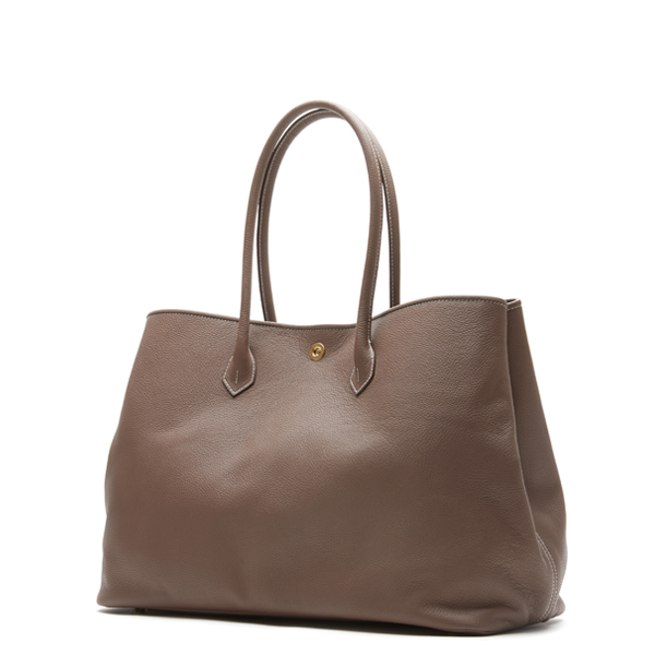 Latte Leather Tote Bag