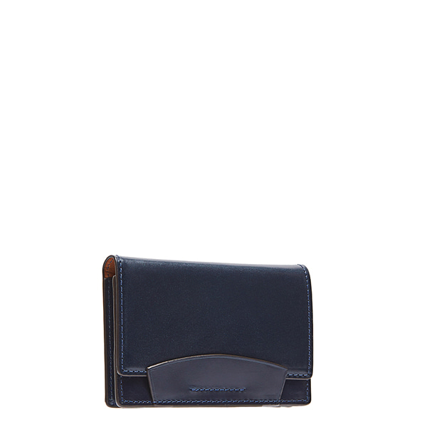 Navy Bridle Leather Card case