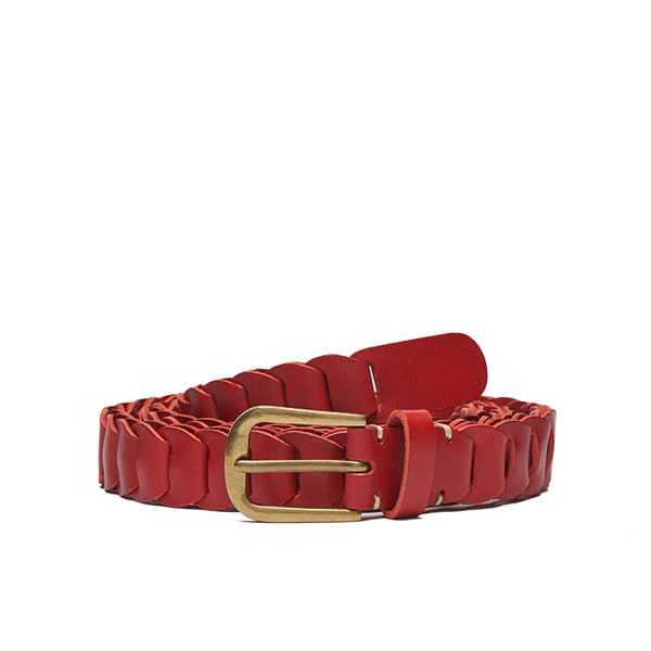 AP008 Red Leather Belt