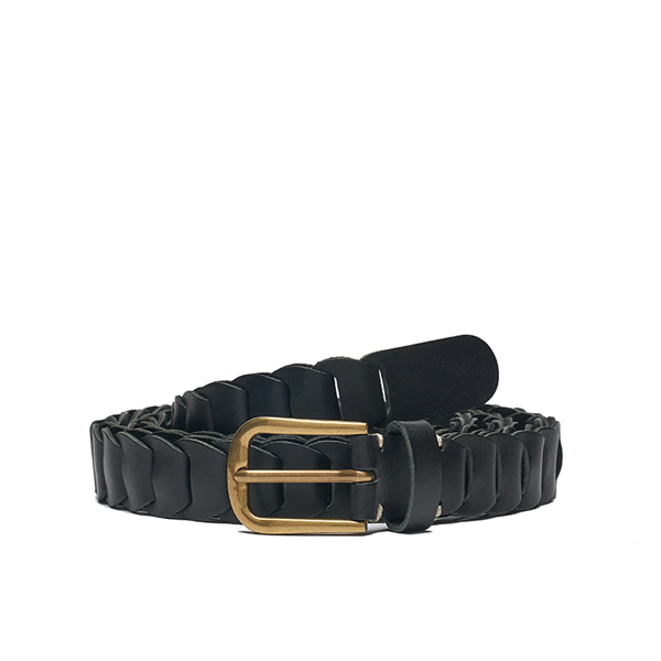 AP008 Black Leather Belt
