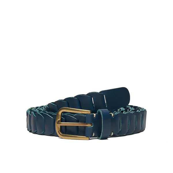 AP008 Navy Leather Belt